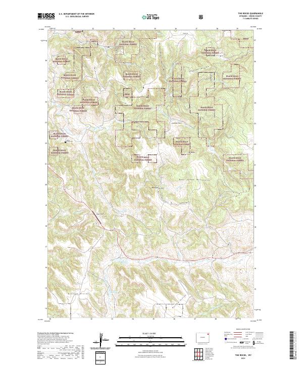 USGS Topographic Map – The Rocks