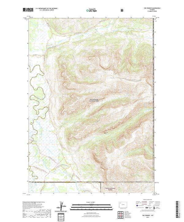 USGS Topographic Map – The Trident