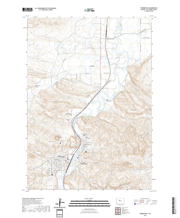USGS Topographic Map – Thermopolis