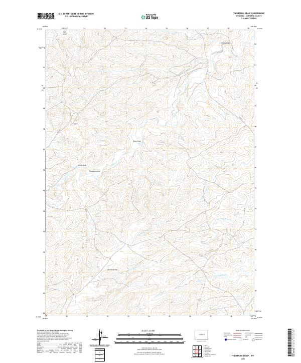 USGS Topographic Map – Thompson Draw