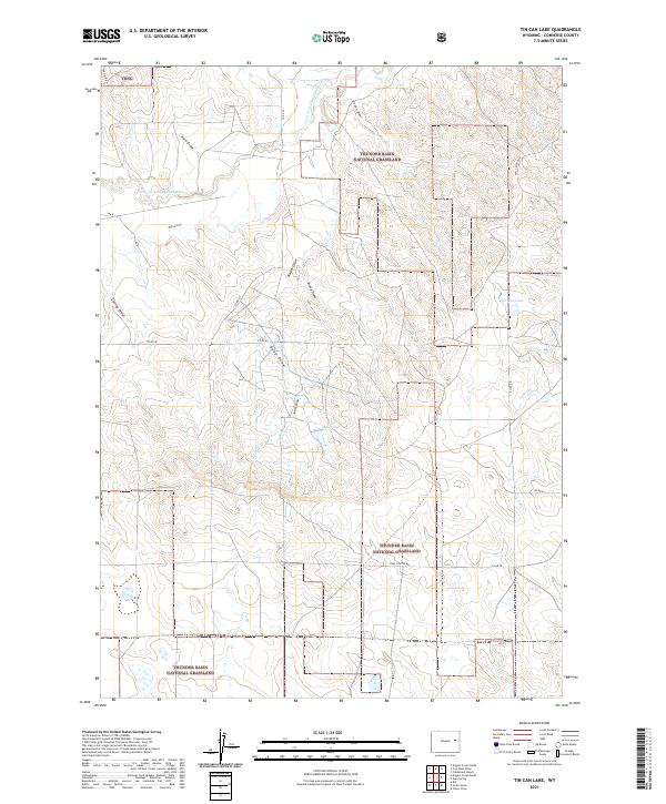 USGS Topographic Map – Tin Can Lake