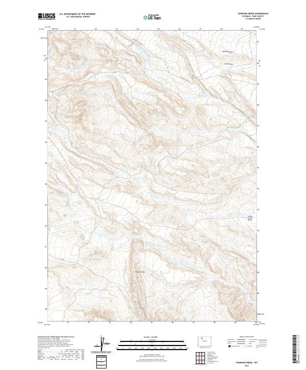 USGS Topographic Map – Tonopah Ridge