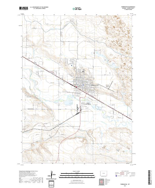 USGS Topographic Map – Torrington