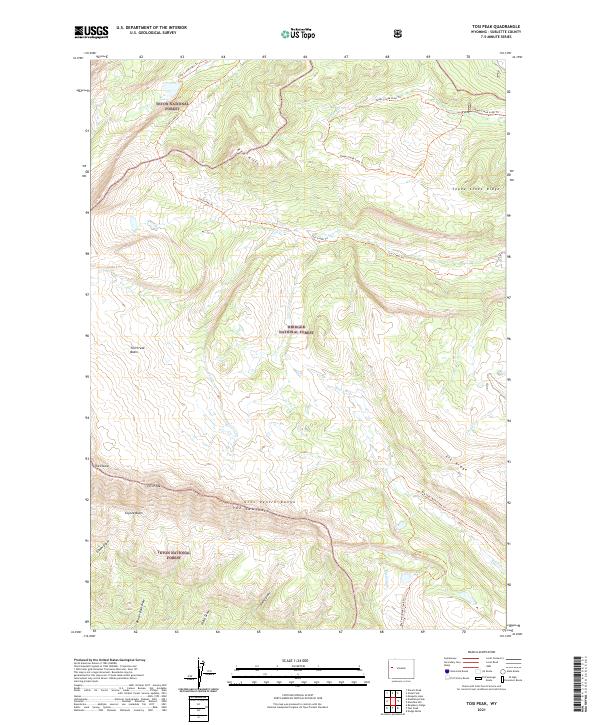 USGS Topographic Map – Tosi Peak