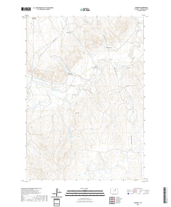USGS Topographic Map – Trabing