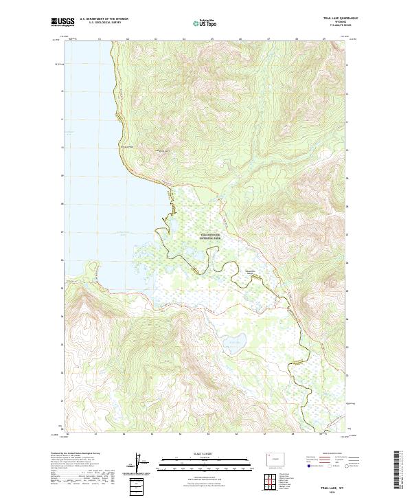 USGS Topographic Map – Trail Lake