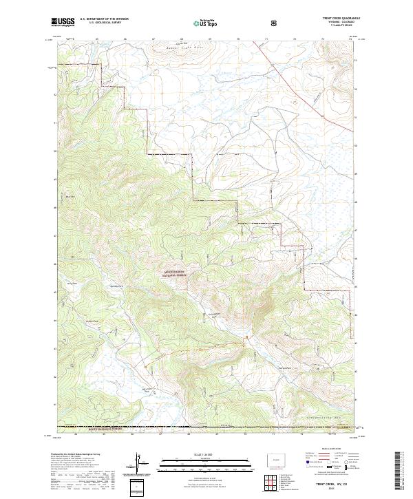 USGS Topographic Map – Trent Creek