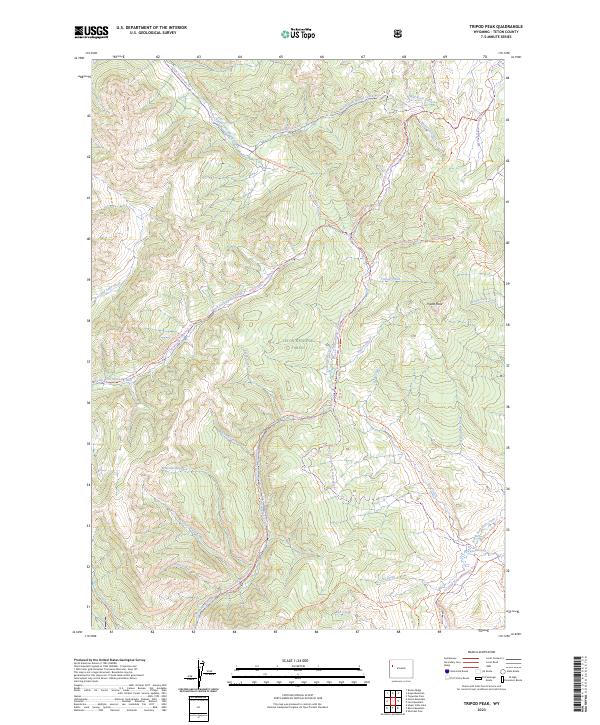 USGS Topographic Map – Tripod Peak