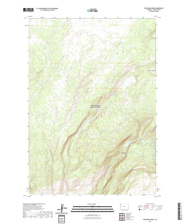 USGS Topographic Map – Trischman Knob