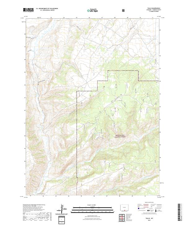 USGS Topographic Map – Tullis