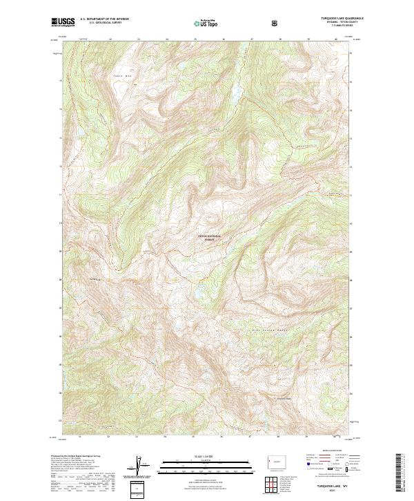 USGS Topographic Map – Turquoise Lake