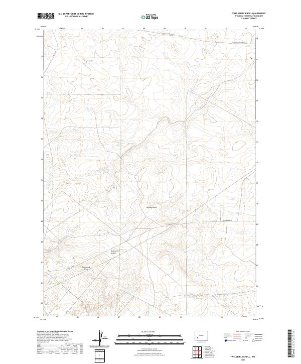 USGS Topographic Map – Twelvemile Knoll