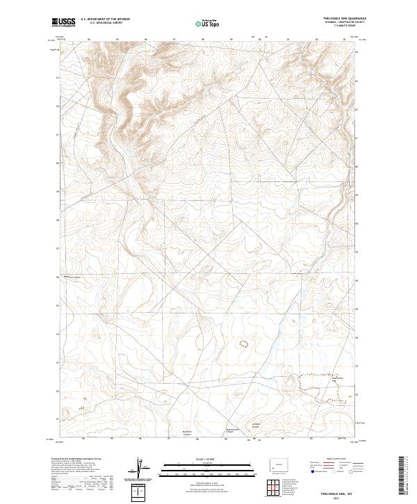 USGS Topographic Map – Twelvemile Sink