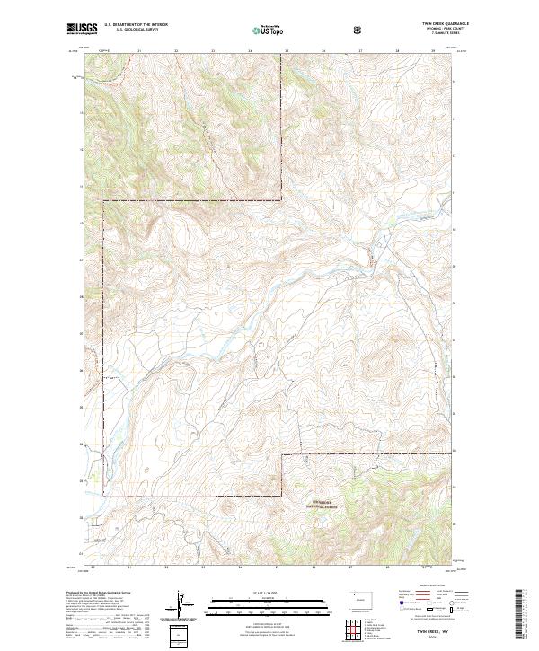 USGS Topographic Map – Twin Creek