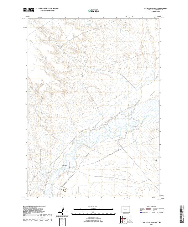USGS Topographic Map – Two Buttes Reservoir