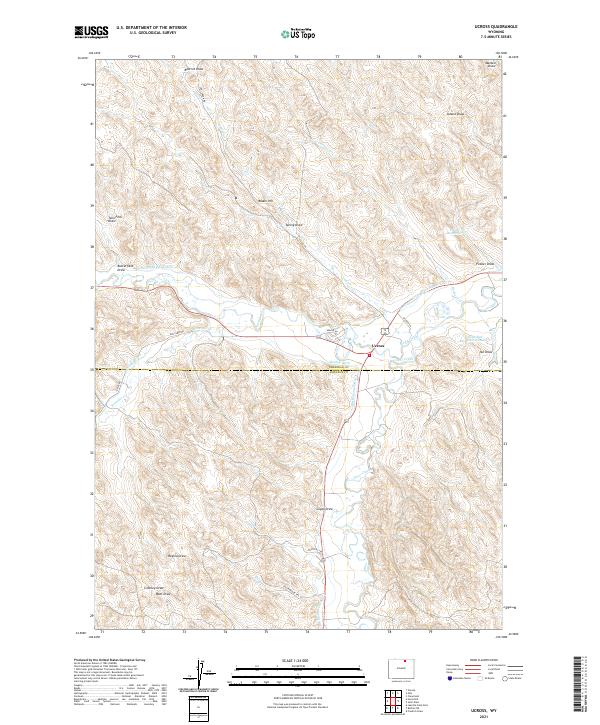 USGS Topographic Map – Ucross