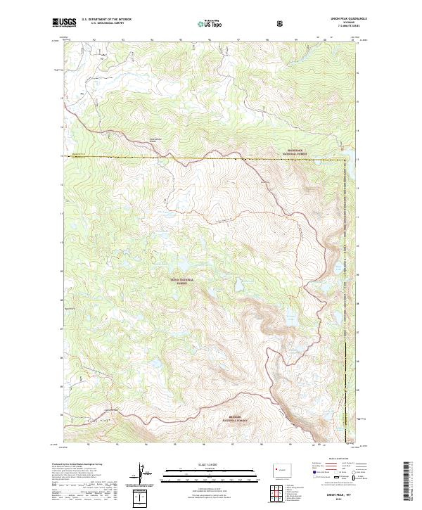 USGS Topographic Map – Union Peak