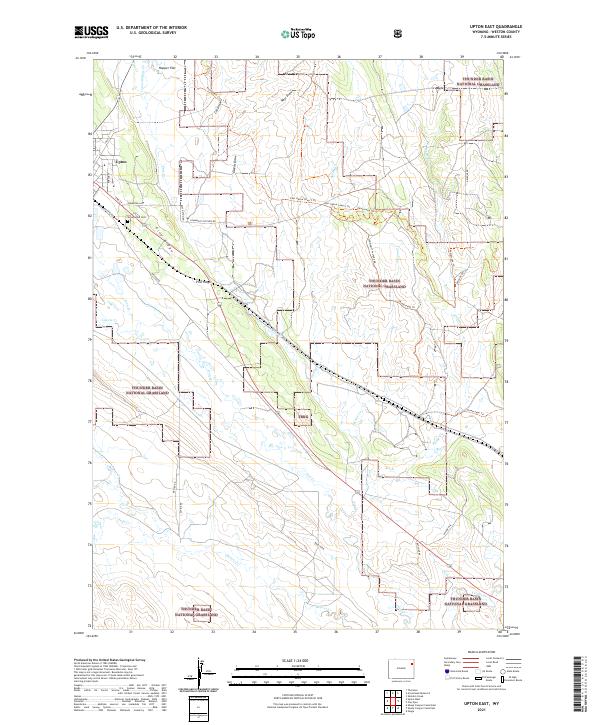 USGS Topographic Map – Upton East