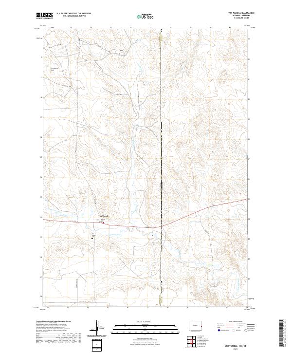 USGS Topographic Map – Van Tassell