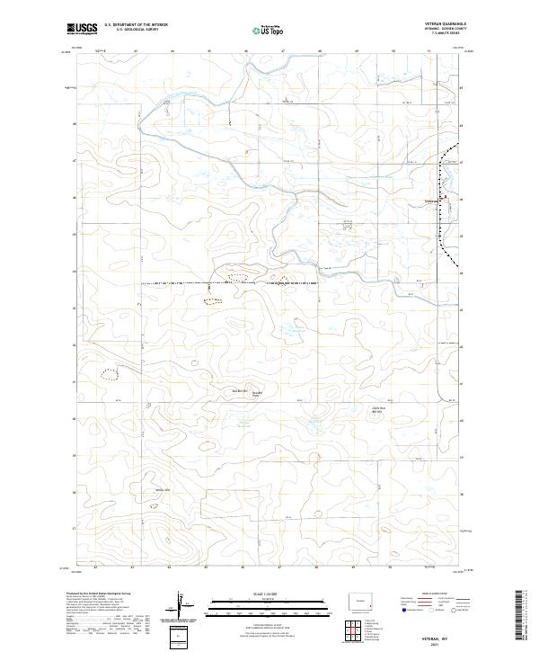 USGS Topographic Map – Veteran