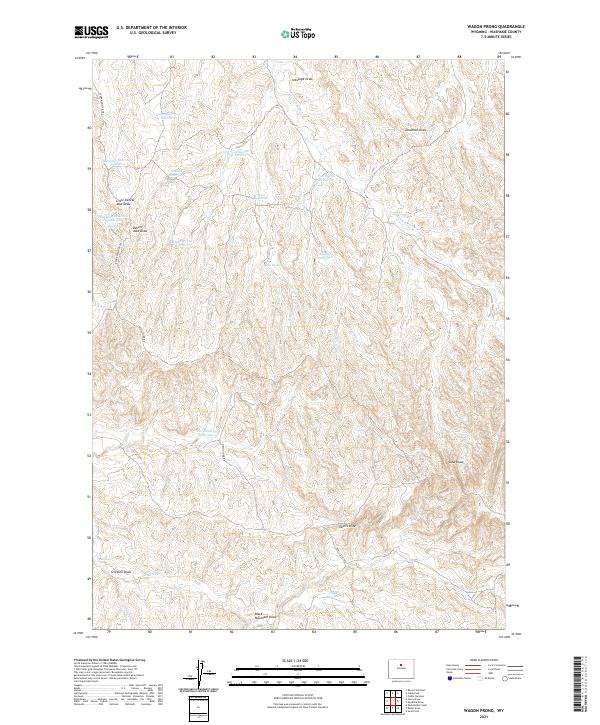 USGS Topographic Map – Wagon Prong