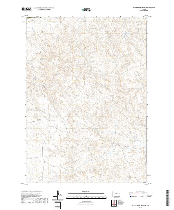 USGS Topographic Map – Wagonhound Creek NE