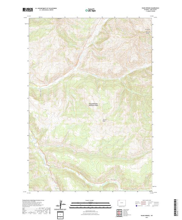 USGS Topographic Map – Wahb Springs