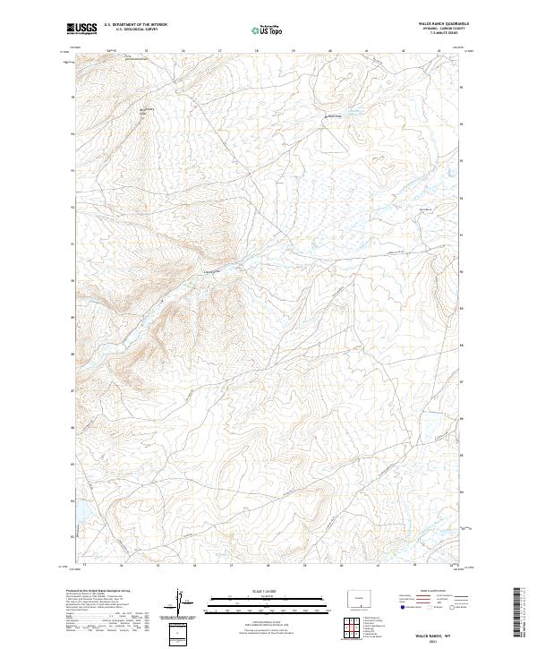 USGS Topographic Map – Walck Ranch