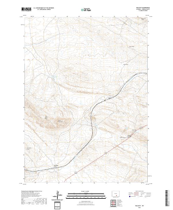 USGS Topographic Map – Walcott