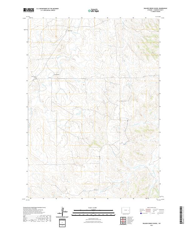 USGS Topographic Map – Walker Creek School