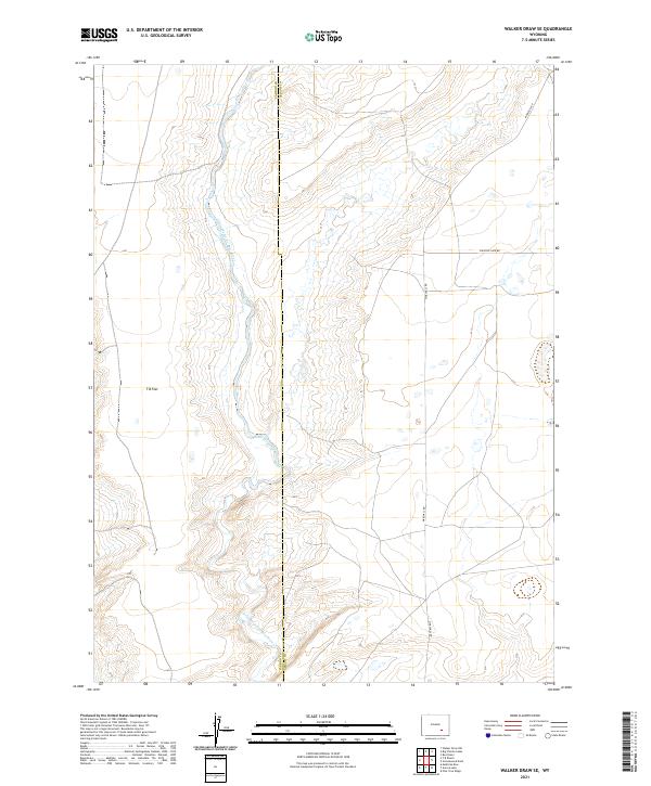USGS Topographic Map – Walker Draw SE