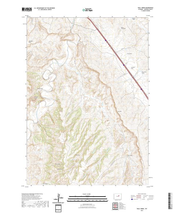 USGS Topographic Map – Wall Creek