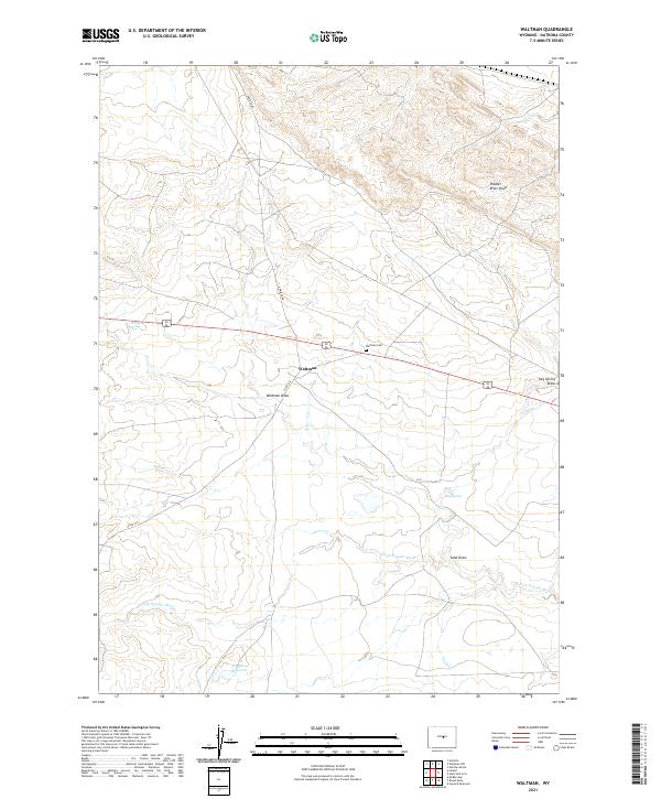 USGS Topographic Map – Waltman