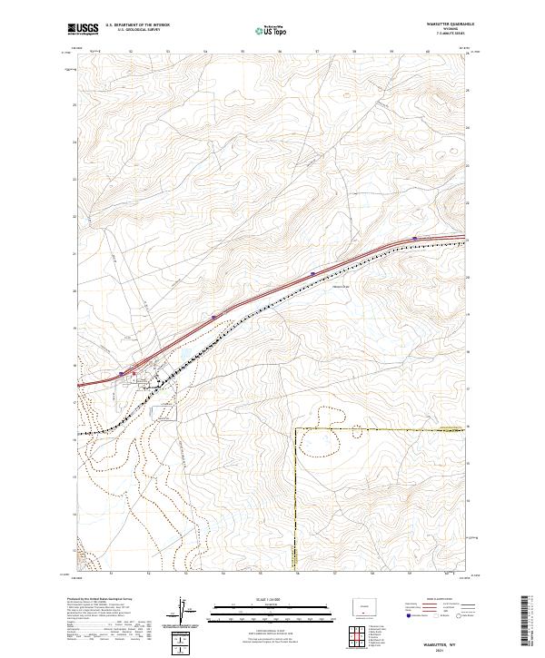 USGS Topographic Map – Wamsutter