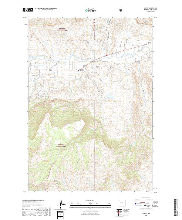 USGS Topographic Map – Wapiti