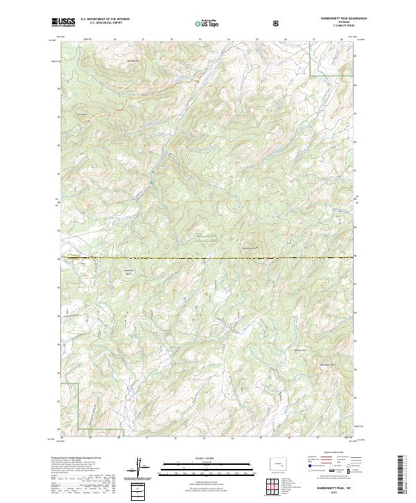 USGS Topographic Map – Warbonnett Peak