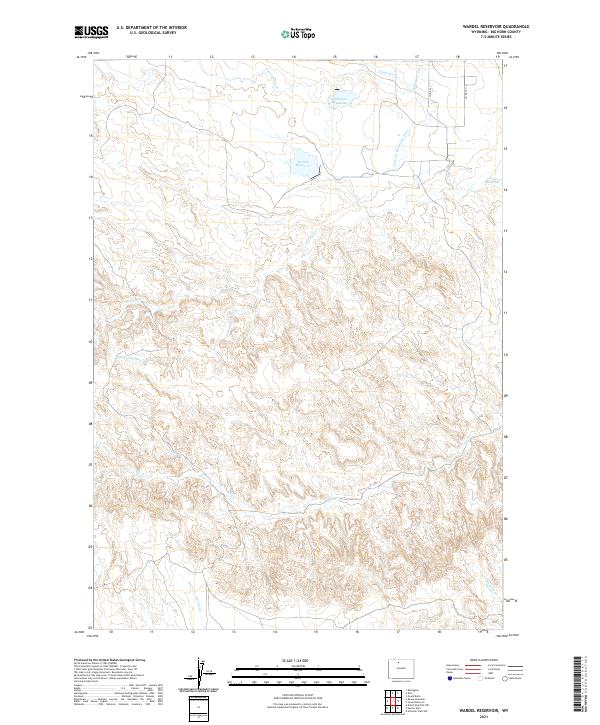 USGS Topographic Map – Wardel Reservoir