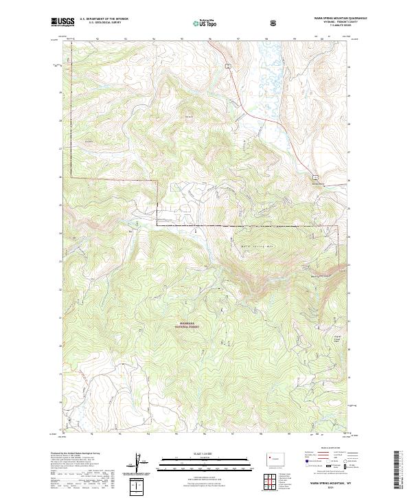 USGS Topographic Map – Warm Spring Mountain