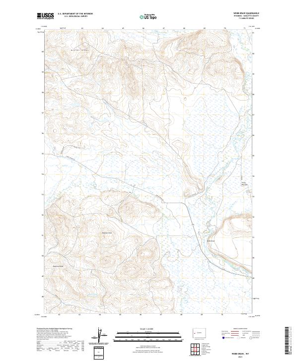 USGS Topographic Map – Webb Draw