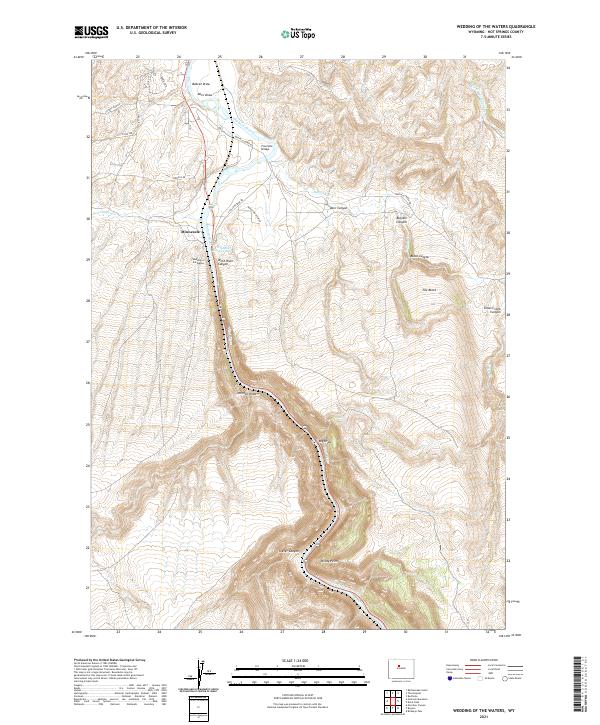 USGS Topographic Map – Wedding of the Waters