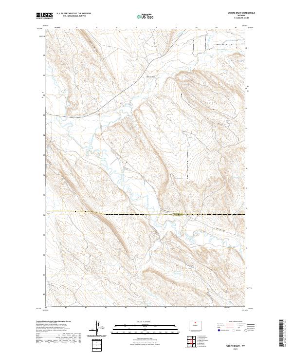 USGS Topographic Map – Weintz Draw