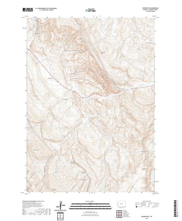 USGS Topographic Map – Weiser Pass