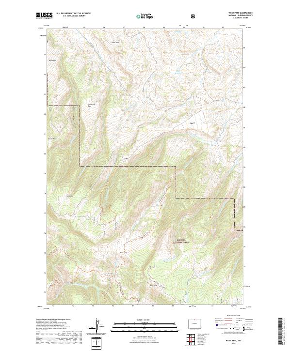 USGS Topographic Map – West Pass