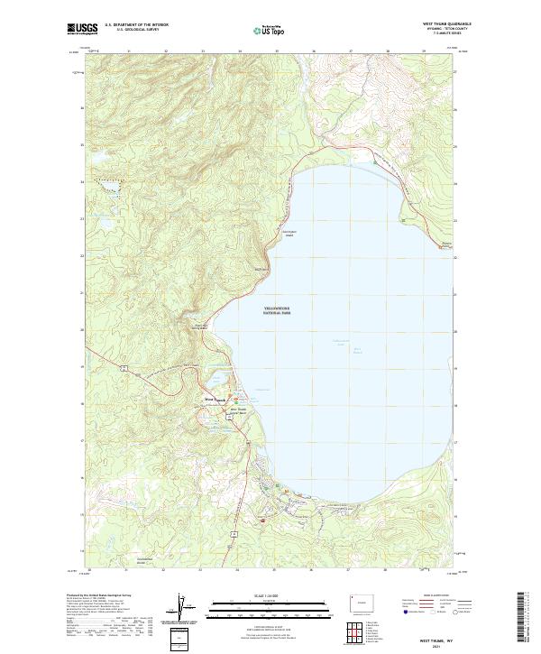 USGS Topographic Map – West Thumb