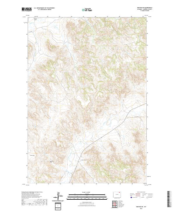 USGS Topographic Map – Weston SW