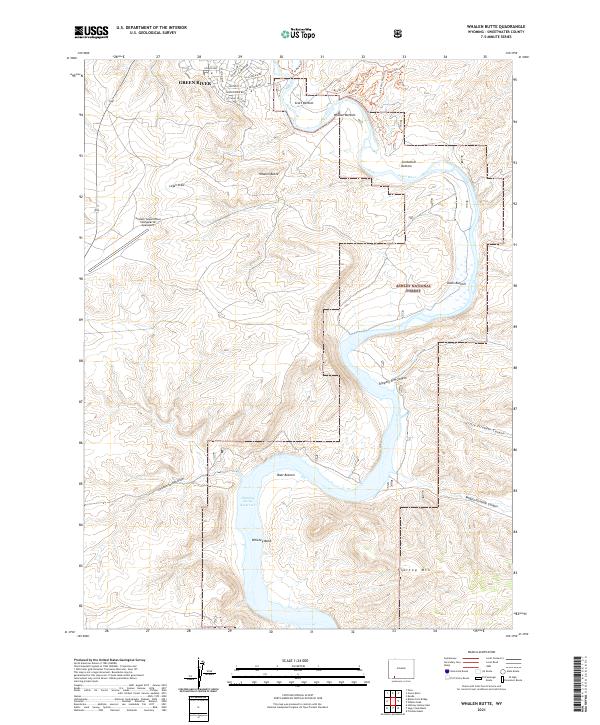 USGS Topographic Map – Whalen Butte