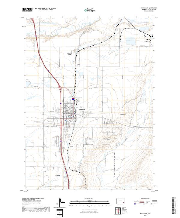 USGS Topographic Map – Wheatland