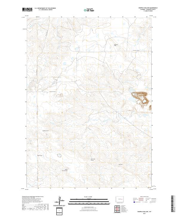 USGS Topographic Map – Whipple Hollow