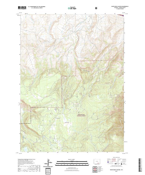 USGS Topographic Map – White Rock Canyon