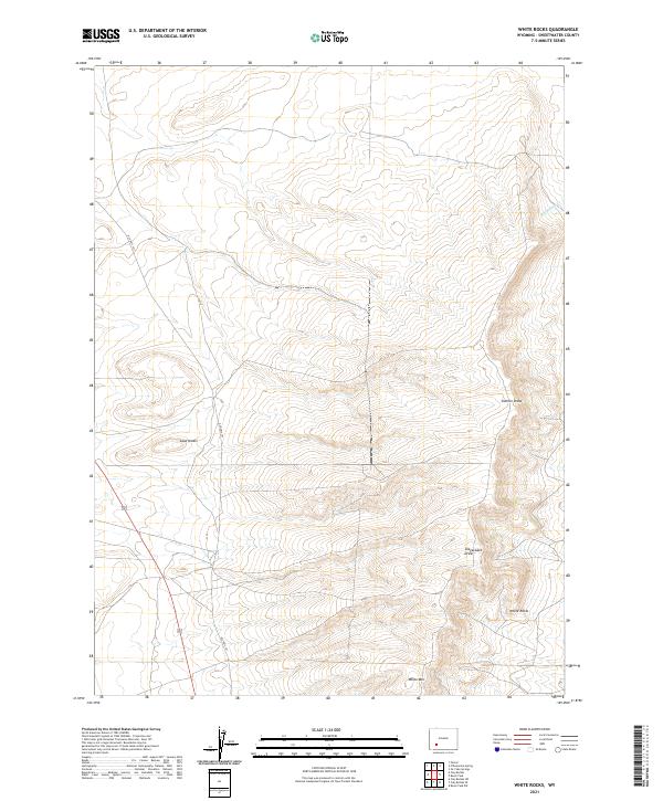 USGS Topographic Map – White Rocks